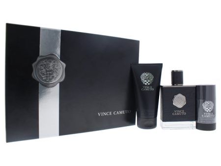 Vince Camuto Vince Camuto by Vince Camuto for Men - 3 Pc Gift Set 3.4oz EDT Spray, 2.5oz Deodorant Sticks, 5oz After Shave Balm Online Hot Sale