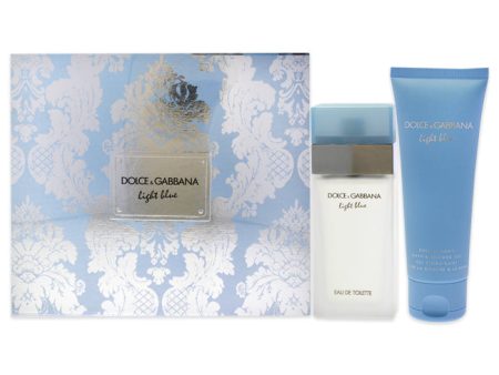 Dolce and Gabbana Light Blue by Dolce and Gabbana for Women - 2 Pc Gift Set 0.84oz EDT Spray, 2.5oz Bath and Shower Gel Hot on Sale