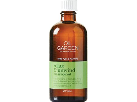 Oil Garden Massage Oil Blend Relax & Unwind 100ml Online