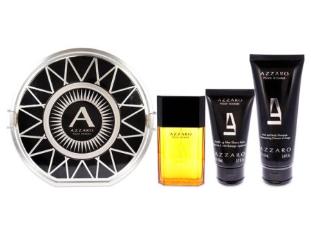 Azzaro Azzaro Pour Homme by Azzaro for Men - 3 Pc Gift Set 3.4oz EDT Spray, 3.4oz Hair and Body Shampoo, 1.7oz After Shave Balm Online now