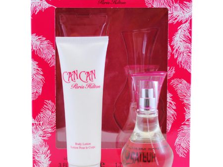 Paris Hilton Can Can by Paris Hilton for Women - 2 Pc Gift Set 1.7oz EDP Spray, 3oz Body Lotion Fashion