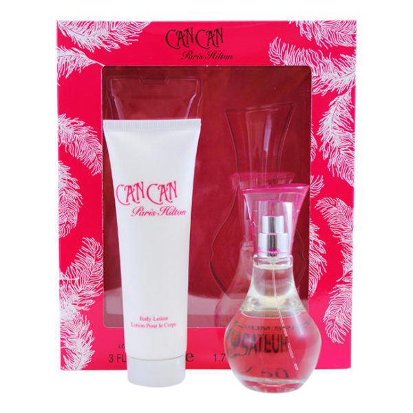 Paris Hilton Can Can by Paris Hilton for Women - 2 Pc Gift Set 1.7oz EDP Spray, 3oz Body Lotion Fashion