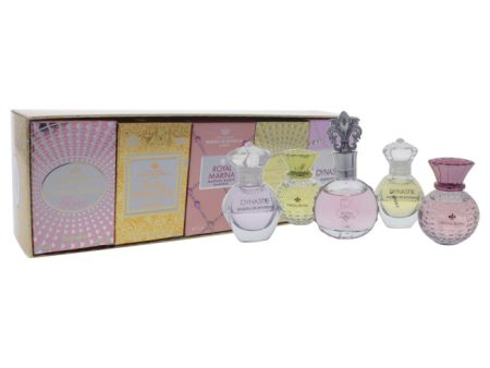 Princesse Marina de Bourbon Princesse Marina de Bourbon Miniature Collection by Princesse Marina de Bourbon for Women - 5 Pc Mini Gift Set 0.25oz Cristal Royal Rose, 0.25oz Golden Dynastie, 0.25oz Royal Marina, 0.25oz Cristal Royal, 0.25oz Dynastie Mademo Supply