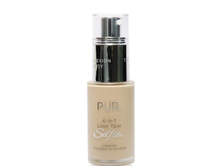 PUR (PurMinerals) 4 in 1 Love Your Selfie Longwear Foundation & Concealer - #LG5 Ivory (Fair Skin With Golden Undertones)  30ml 1oz Fashion