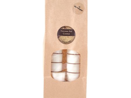 Livinia Natural s Soy Tea Light Candles x 12 Pack Online now