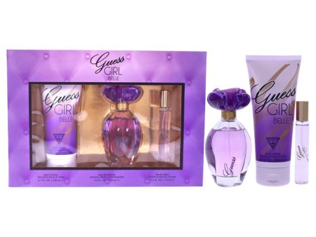 Guess Guess Girl Belle by Guess for Women - 3 Pc Gift Set 3.4oz EDT Spray , 0.5oz EDP Travel Spray, 6.7oz Body Lotion Online