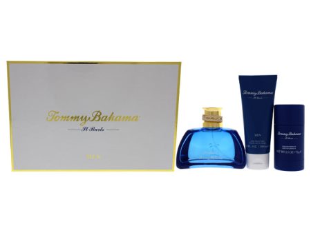 Tommy Bahama Set Sail St Barts by Tommy Bahama for Men - 3 Pc Gift Set 3.4oz EDC Spray, 3.4oz After Shave Balm, 2.5oz Deodorant Stick Online