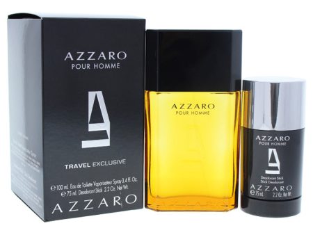 Azzaro Azzaro Pour Homme by Azzaro for Men - 2 Pc Gift Set 3.4oz EDT Spray 2.2oz Deodorant Stick Discount