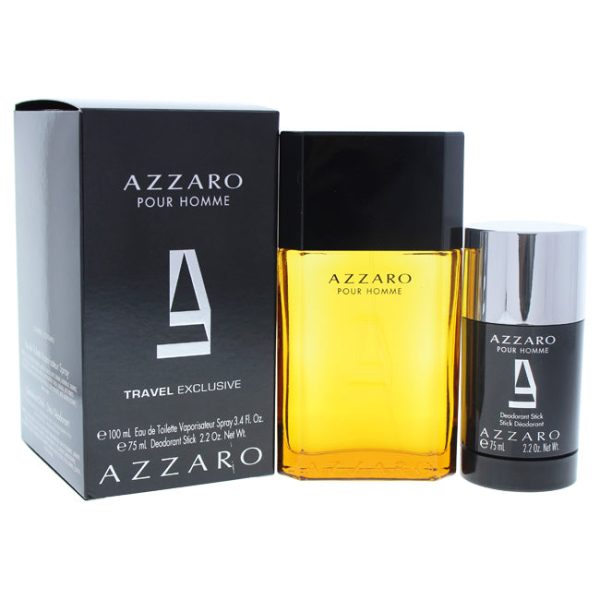 Azzaro Azzaro Pour Homme by Azzaro for Men - 2 Pc Gift Set 3.4oz EDT Spray 2.2oz Deodorant Stick Discount