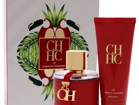 Carolina Herrera CH by Carolina Herrera for Women - 2 Pc Gift Set 3.4oz EDT Spray, 3.4oz Body Lotion Supply