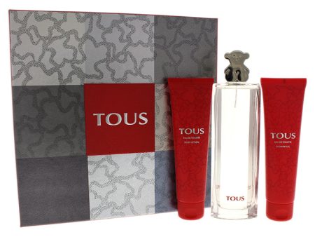 Tous Tous Silver by Tous for Women - 3 Pc Gift Set 3.oz EDT Spray, 3.4oz Body Lotion, 3.4oz Shower Gel Cheap