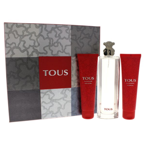 Tous Tous Silver by Tous for Women - 3 Pc Gift Set 3.oz EDT Spray, 3.4oz Body Lotion, 3.4oz Shower Gel Cheap