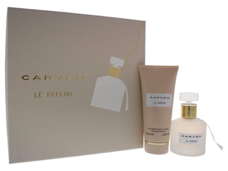 Carven Le Parfum by Carven for Women - 2 Pc Gift Set 1.66oz EDP Spray, 3.33oz Perfume Body Milk Online Hot Sale