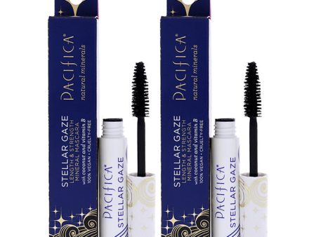 Pacifica Stellar Gaze Length and Strength Mineral - Supernova-Black by Pacifica for Women - 0.25 oz Mascara - Pack of 2 Online Hot Sale