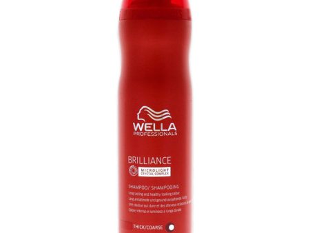 Wella Brilliance Shampoo For Coarse Hair by Wella for Unisex - 8.4 oz Shampoo Online now