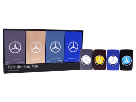 Mercedes-Benz Mercedes-Benz Man by Mercedes-Benz for Men - 4 Pc Mini Gift Set 4 x 5ml Man, Man Blue, Man Private, Man Grey Discount