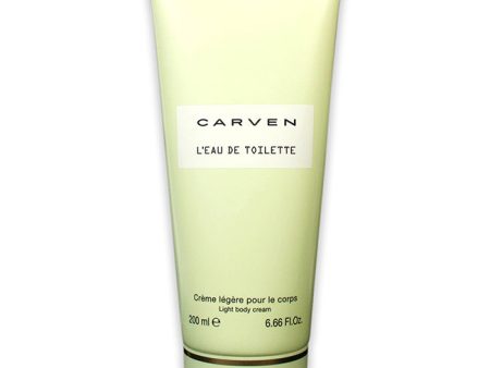 Carven Leau De Toilette Light Body Cream by Carven for Women - 6.66 oz Cream Hot on Sale