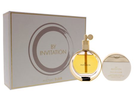 Michael Buble By Invitation by Michael Buble for Women - 2 Pc Gift Set 3.4oz EDP Spray, 5.1oz Body Lotion on Sale