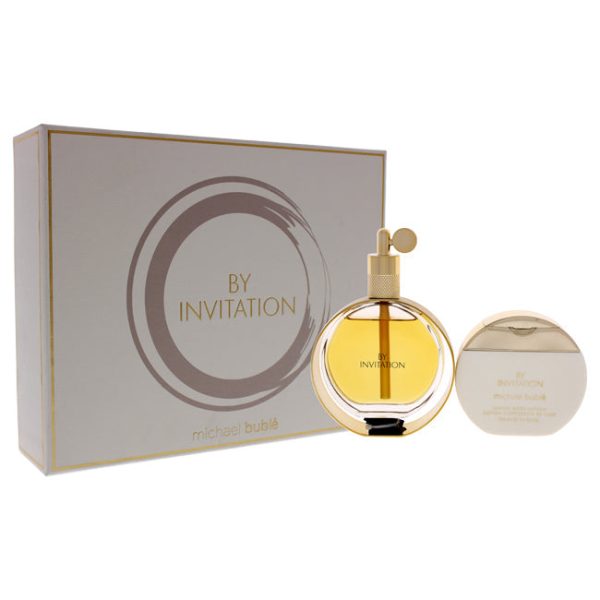 Michael Buble By Invitation by Michael Buble for Women - 2 Pc Gift Set 3.4oz EDP Spray, 5.1oz Body Lotion on Sale