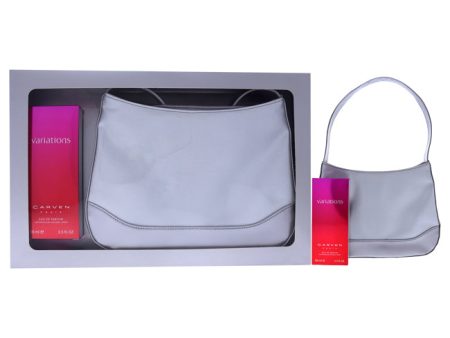 Carven Variations by Carven for Women - 2 Pc Gift Set 3.3oz EDP Spray, Handbag For Discount