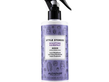 AlfaParf Style Stories Sculpting Hairspray (Extra-Strong Hold)  250ml 8.45oz Online now