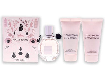 Viktor and Rolf Flowerbomb Fairy Tale by Viktor and Rolf for Women - 3 Pc Gift Set 1.7oz EDP Spray, 1.7oz Perfumed Body Lotion, 1.7oz Perfumed Shower Gel Hot on Sale