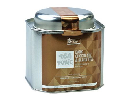 Tea Tonic Organic Dark Chocolate & Black Tea Tin 250g Supply