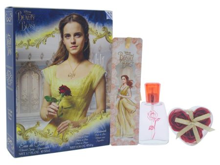 Disney Beauty And The Beast by Disney for Kids - 3 Pc Gift Set 1.7oz EDT Spray, 0.35oz Bath Petals, Bookmark For Discount