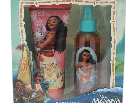 Disney Moana by Disney for Kids - 2 Pc Gift Set 5.1oz Shower Gel, 5.1oz Body Spray For Cheap