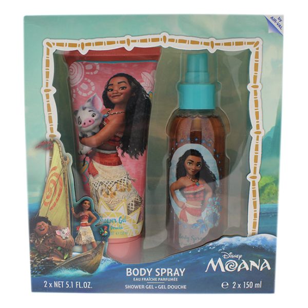 Disney Moana by Disney for Kids - 2 Pc Gift Set 5.1oz Shower Gel, 5.1oz Body Spray For Cheap