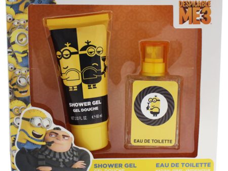 Air Val International Despicable Me 3 by Air-Val International for Kids - 2 Pc Gift Set 1.01oz EDT Spray, 2.03oz Shower Gel Supply