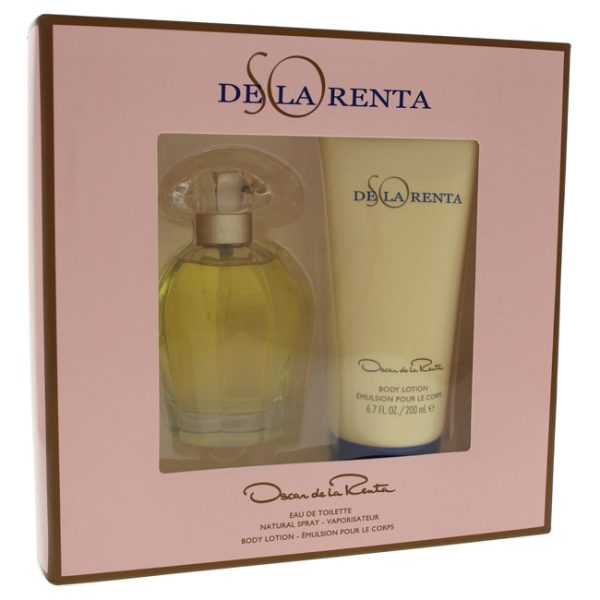 Oscar De La Renta So de la Renta by Oscar De La Renta for Women - 2 Pc Gift Set 3.4oz EDT Spray, 6.7oz Body Lotion Online now