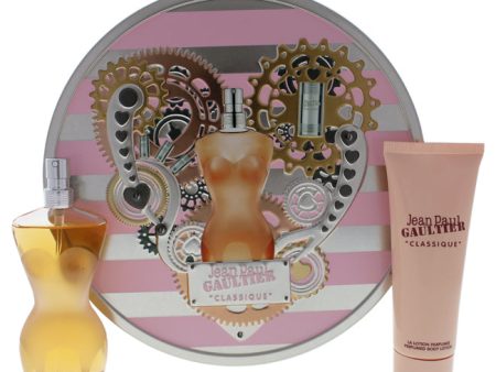 Jean Paul Gaultier Classique by Jean Paul Gaultier for Women - 2 Pc Gift Set 1.7oz EDT Spray, 2.5oz Perfumed Body Lotion For Discount