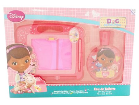 Disney Doc McStuffins by Disney for Kids - 2 Pc Gift Set 3.4oz EDT Spray, Magnetic Scribbler For Cheap