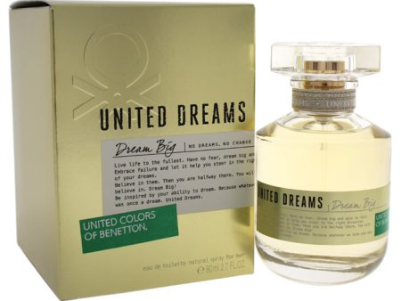 United Colors Of Benetton United Dreams Dream Big by United Colors Of Benetton for Women - 2.7 oz EDT Spray Online Hot Sale