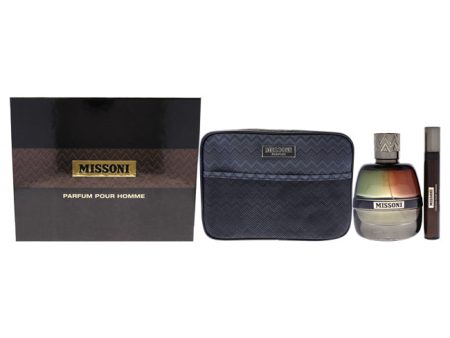 Missoni Missoni by Missoni for Men - 3 Pc Gift Set 3.4oz EDP Spray, 0.33oz EDP Spray, Trousse For Cheap