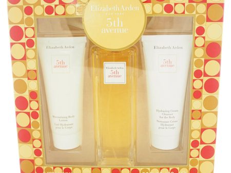 Elizabeth Arden 5th Avenue by Elizabeth Arden for Women - 3 Pc Gift Set 4.2oz EDP Spray, 3.3oz Moisturizing Body Lotion, 3.3oz Hydrating Cream Cleanser For The Body Online Sale