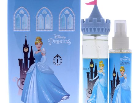 Disney Cinderella by Disney for Kids - 2 Pc Gift Set 3.4oz EDT Spray, 3.4oz Body Mist Online Hot Sale