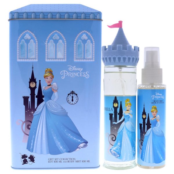 Disney Cinderella by Disney for Kids - 2 Pc Gift Set 3.4oz EDT Spray, 3.4oz Body Mist Online Hot Sale