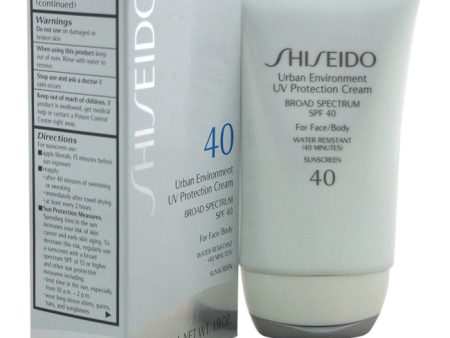 Shiseido Urban Environment UV Protection Cream Broad Spectrum SPF 40 by Shiseido for Unisex - 1.9 oz Sunscreen Supply