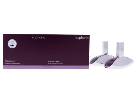 Calvin Klein Euphoria by Calvin Klein for Women - 2 Pc Gift Set 2 x 1.7oz EDP Spray on Sale