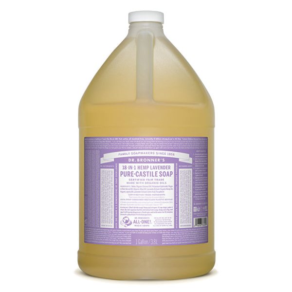 Dr. Bronner s Pure-Castile Soap Liquid (Hemp 18-in-1) Lavender 3780ml Cheap