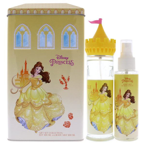 Disney Belle by Disney for Kids - 2 Pc Gift Set 3.4oz EDT Spray, 3.4oz Body Mist For Sale