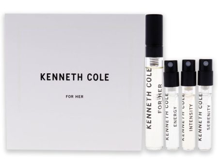 Kenneth Cole Kenneth Cole For Her by Kenneth Cole for Women - 4 Pc Gift Set 0.13oz EDP Spray Vial Mini, 0.5 oz Serenity EDT Spray Vial MIni, 0.5 oz Energy EDT Spray Vial MIni, 0.5 oz Intensity EDT Spray Vial Mini Sale