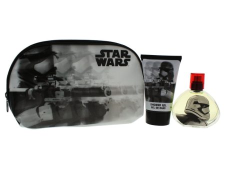 Air Val International Star Wars by Air-Val International for Kids - 3 Pc Gift Set 1.7oz EDT Spray, 3.4oz Shower Gel, Toiletry Bag For Discount