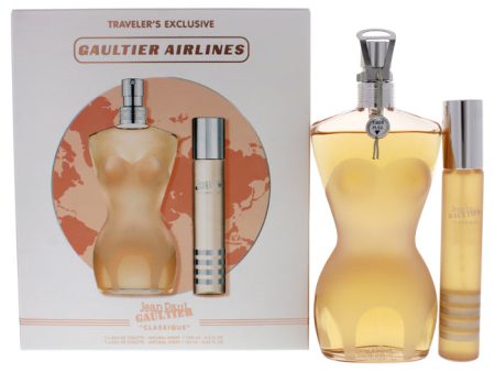 Jean Paul Gaultier Classique by Jean Paul Gaultier for Women - 2 Pc Gift Set 3.3oz EDT Spray, 0.67oz EDT Spray Discount