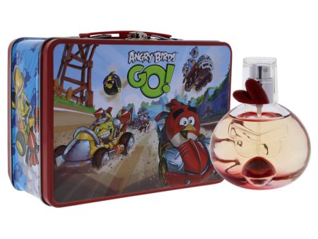 Angry Birds Angry Birds Go by Angry Birds for Kids - 3 Pc Gift Set 1.7oz EDT Spray, Stickers 3D, Metallic Lunch Box Online Sale