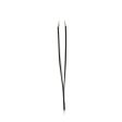 Rubis Tweezers Classic Swarovski - # Black With Emerald Swarovski Gem on Sale