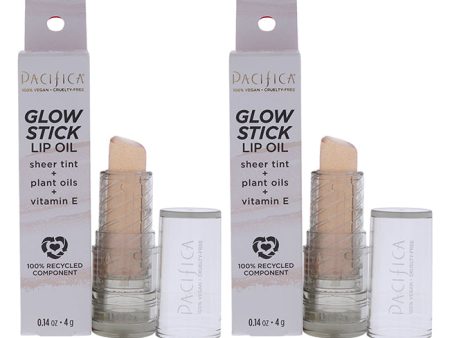 Pacifica Glow Stick Lip Oil - Pink Sheer by Pacifica for Women - 0.14 oz Lip Oil - Pack of 2 Cheap