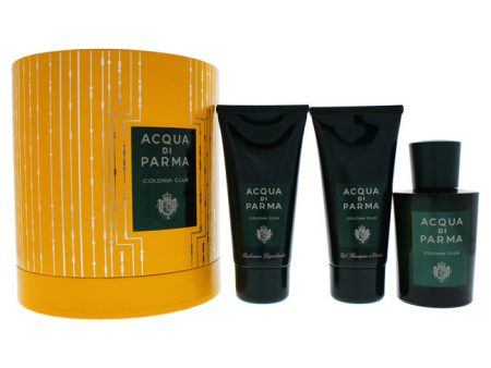 Acqua Di Parma Colonia Club by Acqua Di Parma for Men - 3 Pc Gift Set 3.4oz EDC Spray, 2.5oz Shower Gel, 2.5oz Aftershave Balm Cheap